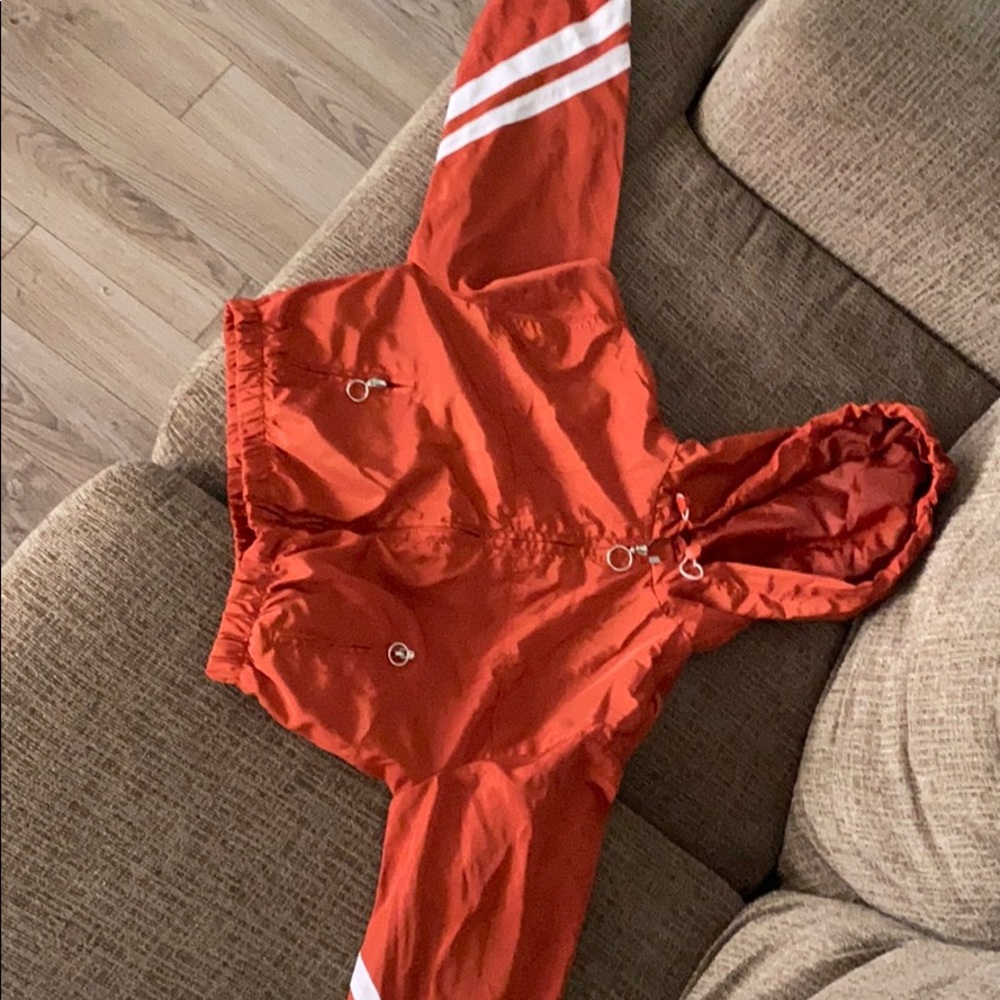 Orange cropped jacket